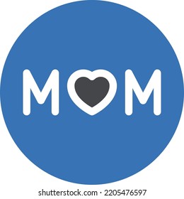 MOM Vector illustration on a transparent background. Premium quality symmbols. Glyphs vector icons for concept and graphic design.