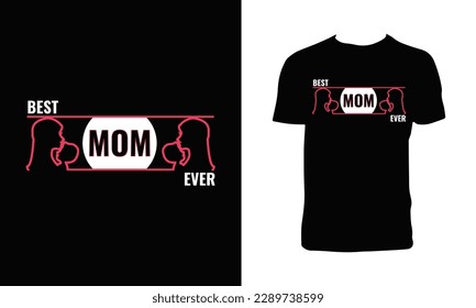 Mom Vector T Shirt Design. 