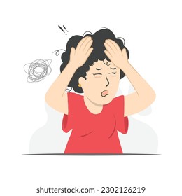 Mom will feel dizzy when tired after clear housework