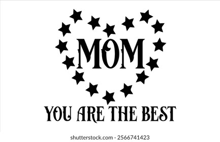 mom you are the best illustrator  Calligraphy t shirt design