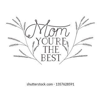 mom you are the best label icon