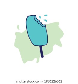  moment of calm with this soothing hand-drawn illustration. The cool blue tones create a serene atmosphere, making it ideal for projects that aim to convey a sense of peace and tranquility.