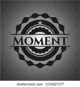 Moment dark emblem. Retro