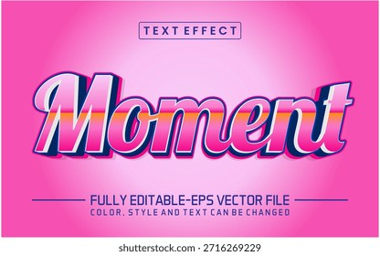 Fonte do momento Efeito de texto editável	