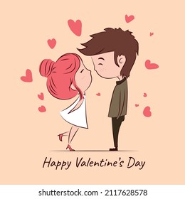 
A moment of love to welcome Valentine's Day. Vector design.