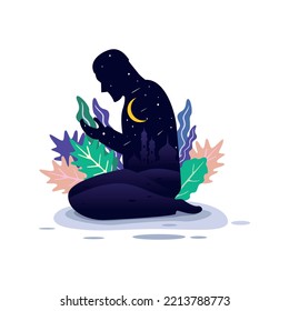 A moment to pray to Allah