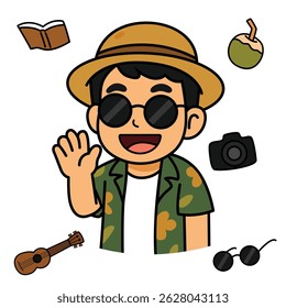 Moment Sticker Greeting Playing Happy