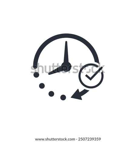 Moment in time. Vector linear icon isolated on white background.