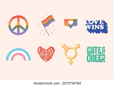 Moments of Pride LGBTQ Rights stickers