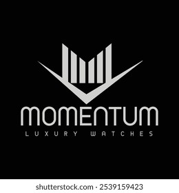 modelo de vetor de design de logotipo momentum