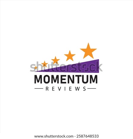 Momentum Reviews Vector logo Design