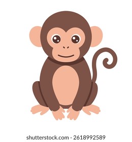 Momkey flat vector illustration Eps 10