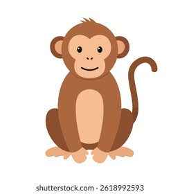 Momkey flat vector illustration Eps 10
