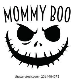 Mommy Boo - Happy Halloween T shirt Design, Happy Halloween, thanksgiving, fall, pumpkin, Quotes Design, Vector EPS Editable Files, can you download this Design.