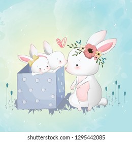 Cartoon Animals Mother Baby High Res Stock Images Shutterstock