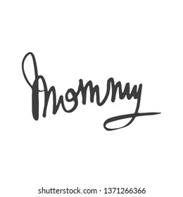 Mommy In Cursive - Cursive Design Ideas