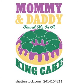 MOMMY AND DADDY FOUND ME IN A KING CAKE