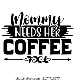 Mamá necesita su café, archivo vectorial.