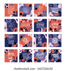 Mommy Quotes Hand  Lettering Vector Set.Baby Nursery And Bedroom Posters.Bundle For Your Designs:apparel,t 
Shirts,bags,posters,merch, Fabric, Wall Design. Also Good For Bloggers And Socail Media.