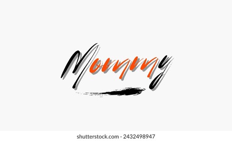 Vector de diseño de texto de mamá sobre fondo blanco. amor por mamá Citas inspiradoras y motivacionales diseños de tipografía: para estampados, carteles, tarjetas, camiseta, sudaderas con capucha de taza de café, etc. 
