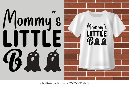 Mommy's little boo t shirt, Halloween t shirt design