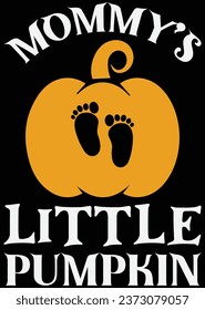 Mommy's Little Pumpkin eps cut file for cutting machine