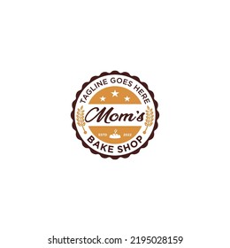 Mom's Bake Shop Logo Design