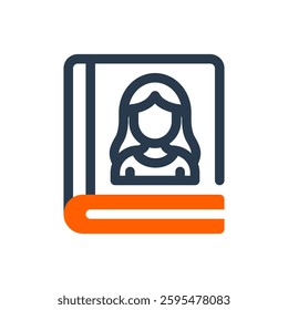 Mom's Book for Mother's Day Vector Icon