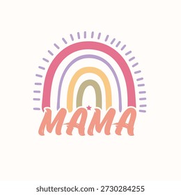 Moms Club Typography Vector Illustrator design