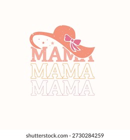 Moms Club Typography Vector Illustrator design