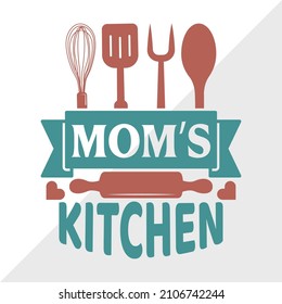 Moms Kitchen Printable Vector Illustration