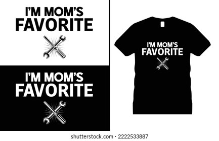 Mom's Mechanical Engineer T-shirt Design vector. Use for T-Shirt, mugs, stickers, etc.