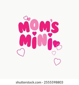 Mom's Mini Graphic Tees for Kids Tshirt Artwork print