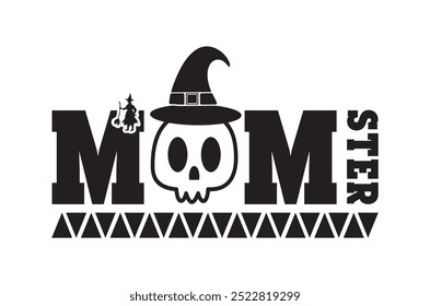 Monstruo, Paquete de diseño de halloween, Halloween retro, feliz Vector de halloween, calabaza, bruja, espeluznante, fantasma, divertido Paquete de citas de la camiseta de halloween, archivo de corte Cricut, silueta