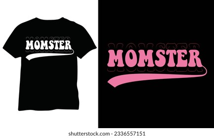 Momster Shirt eps Shirt Halloween Shirt eps Momster Halloween Mom eps vector design