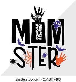 Momster SVG Printable Vector Illustration