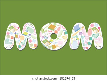 Mom.vector illustration