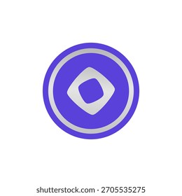 MON, Monad Münze flaches Design Symbol Logo