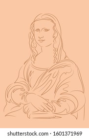 Mona Lisa Leonardo Da Vinci drawing