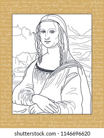 MONA LISA OUTLINE