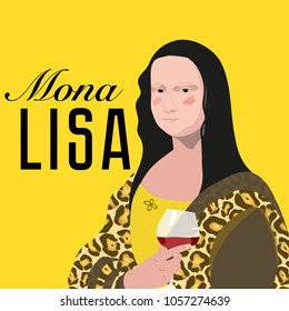 Mona Lisa portrait. Masterpiece copy