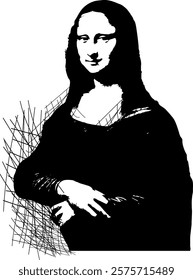 Mona Lisa Portrait Sketch Drawing