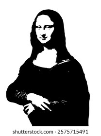 Mona Lisa Portrait Sketch Drawing