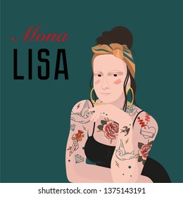 Mona Lisa tattoo girl