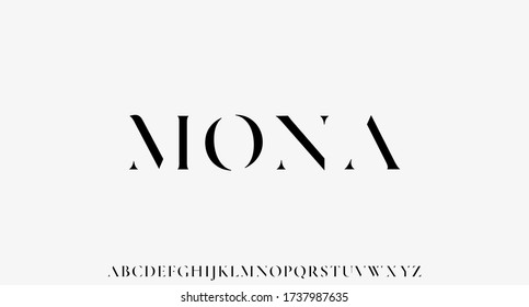 MONA. the luxury and elegant font glamour style