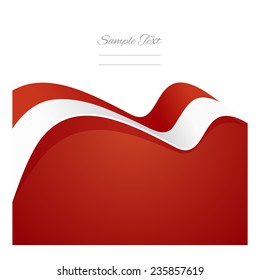Monaco abstract flag ribbon vector