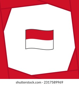 Monaco Flag Abstract Background Design Template. Monaco Independence Day Banner Social Media Post. Monaco Banner