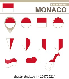 Monaco Flag Collection, 12 versions