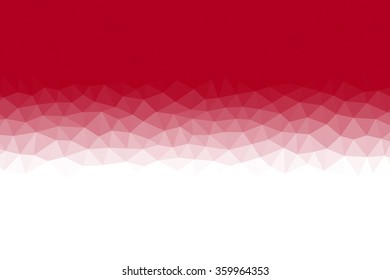 Monaco flag low poly triangular abstract background.