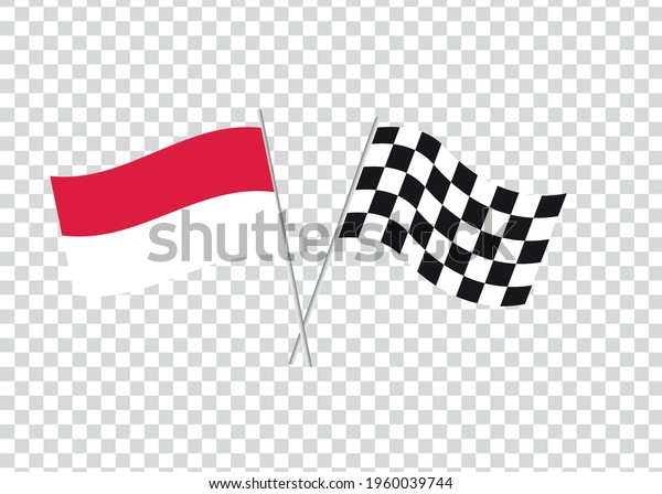 Monaco flag\
and racing flag. Graphics and\
design.